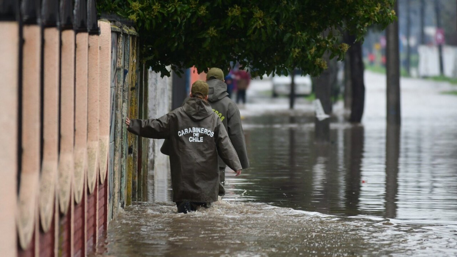 Inundaciones en Talca por sistema frontal