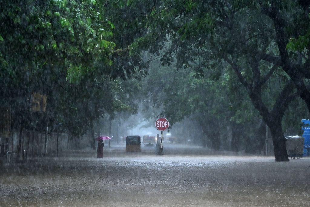 Lluvias del monzón en India.