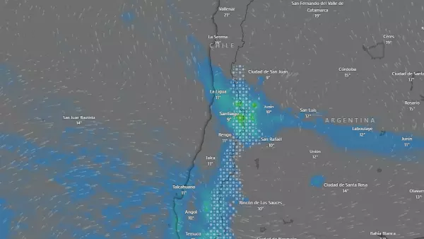 El tiempo en Santiago en vivo.
