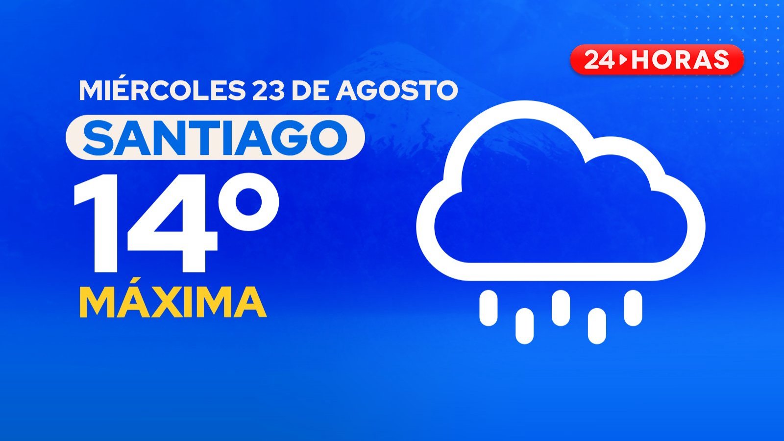 El tiempo en Santiago: miércoles 23 de agosto 2023