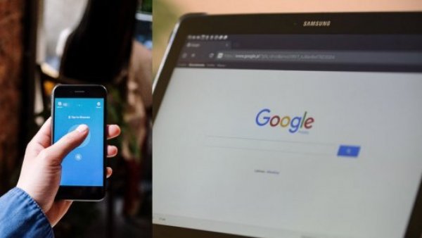 Shazam. Google Chrome.