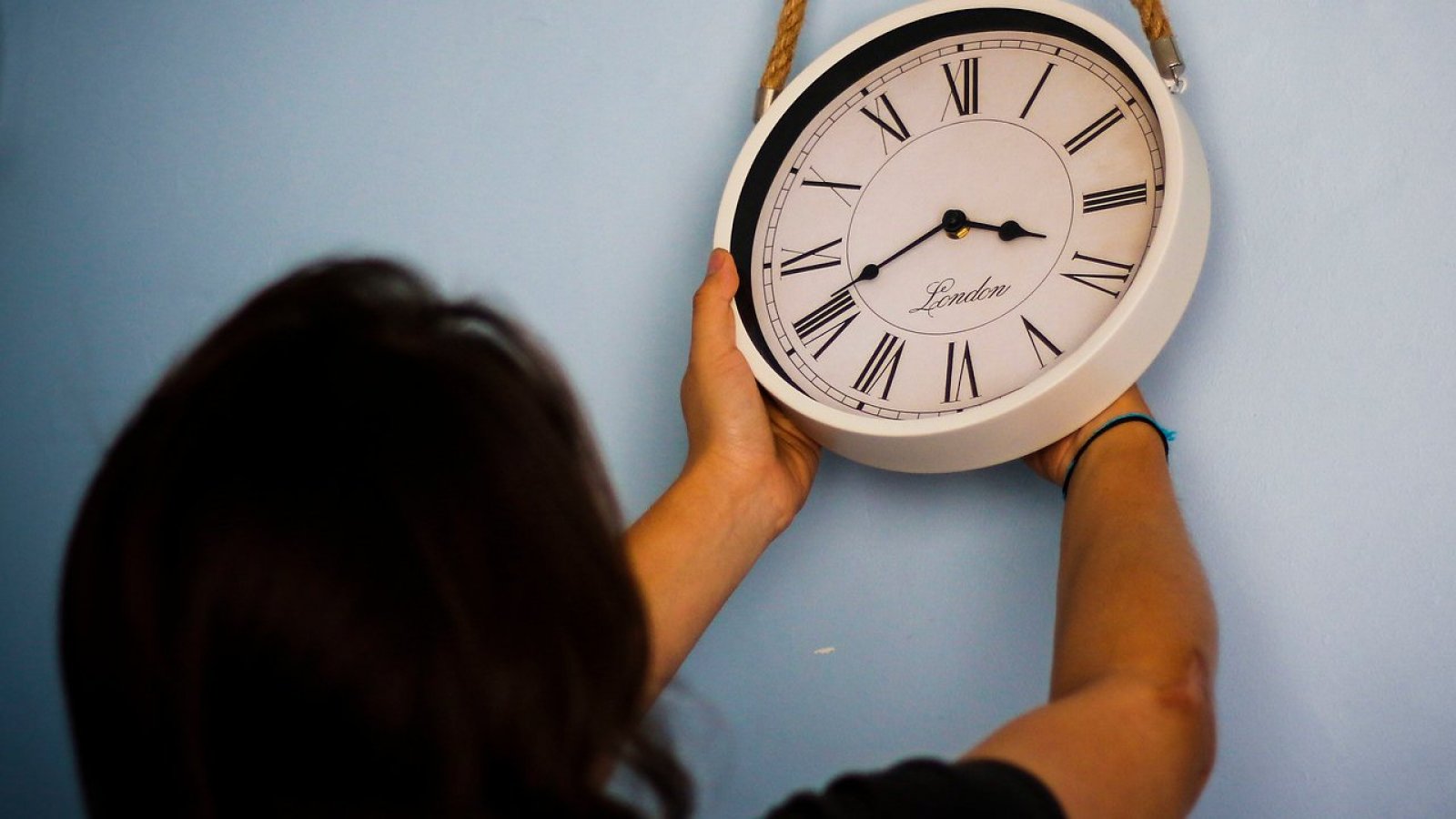 Cambio de hora en reloj