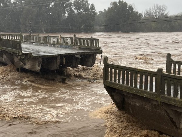Corte de puente en Talca