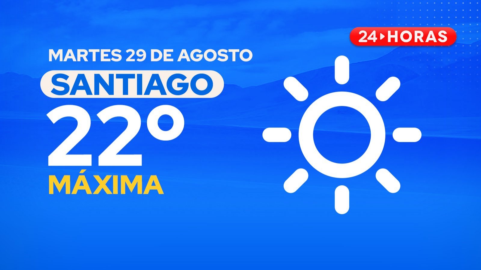 El tiempo en Santiago: martes 29 de agosto 2023