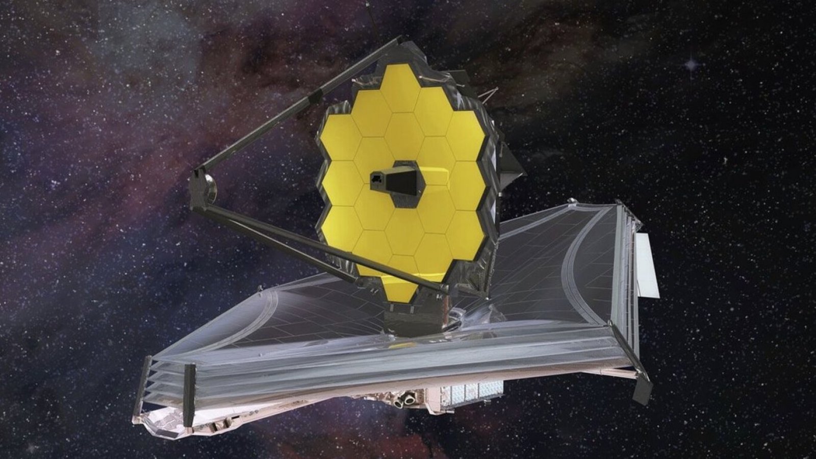 Telescopio James Webb en el espacio. 