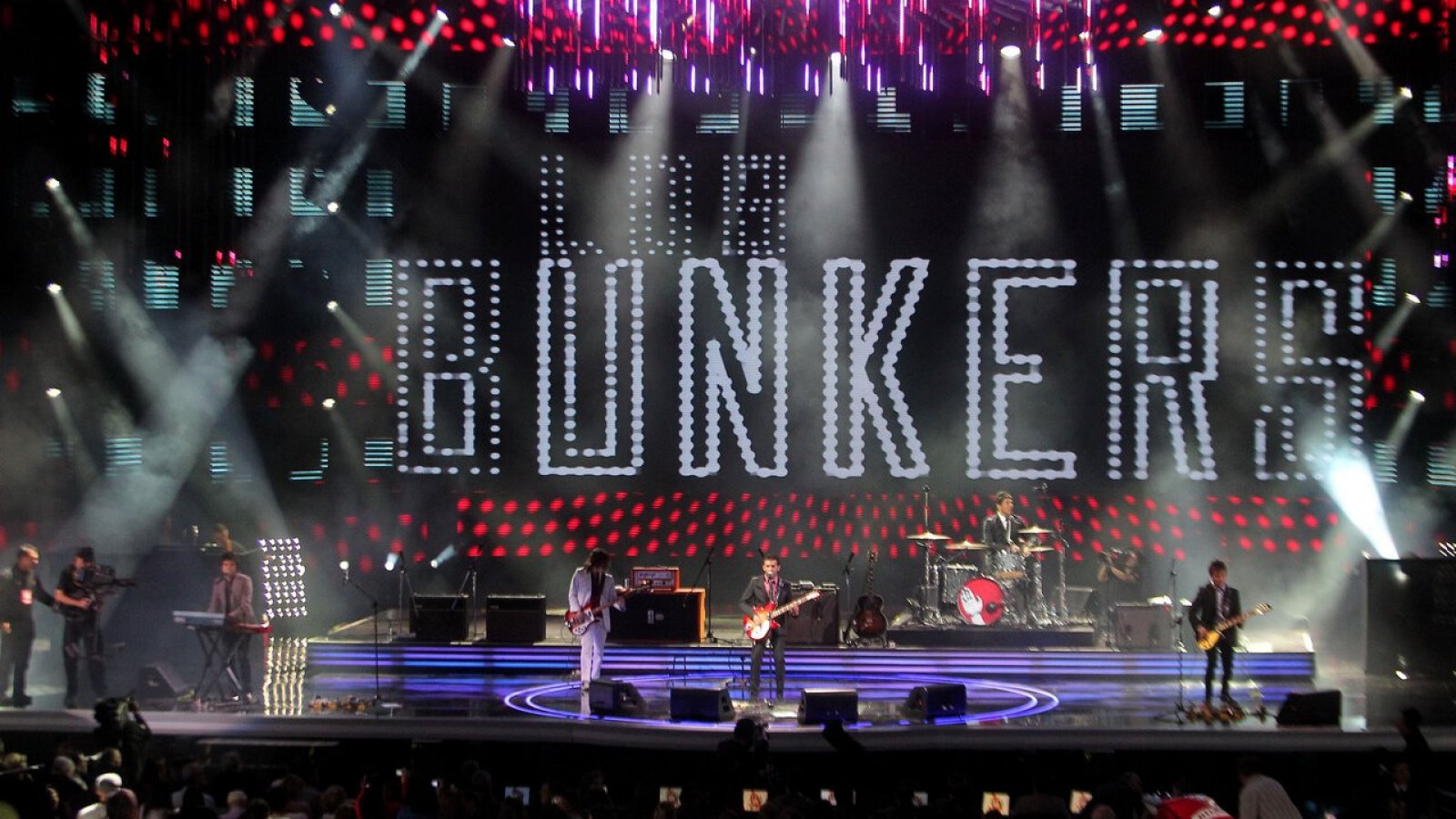 Los Bunkers en concierto.