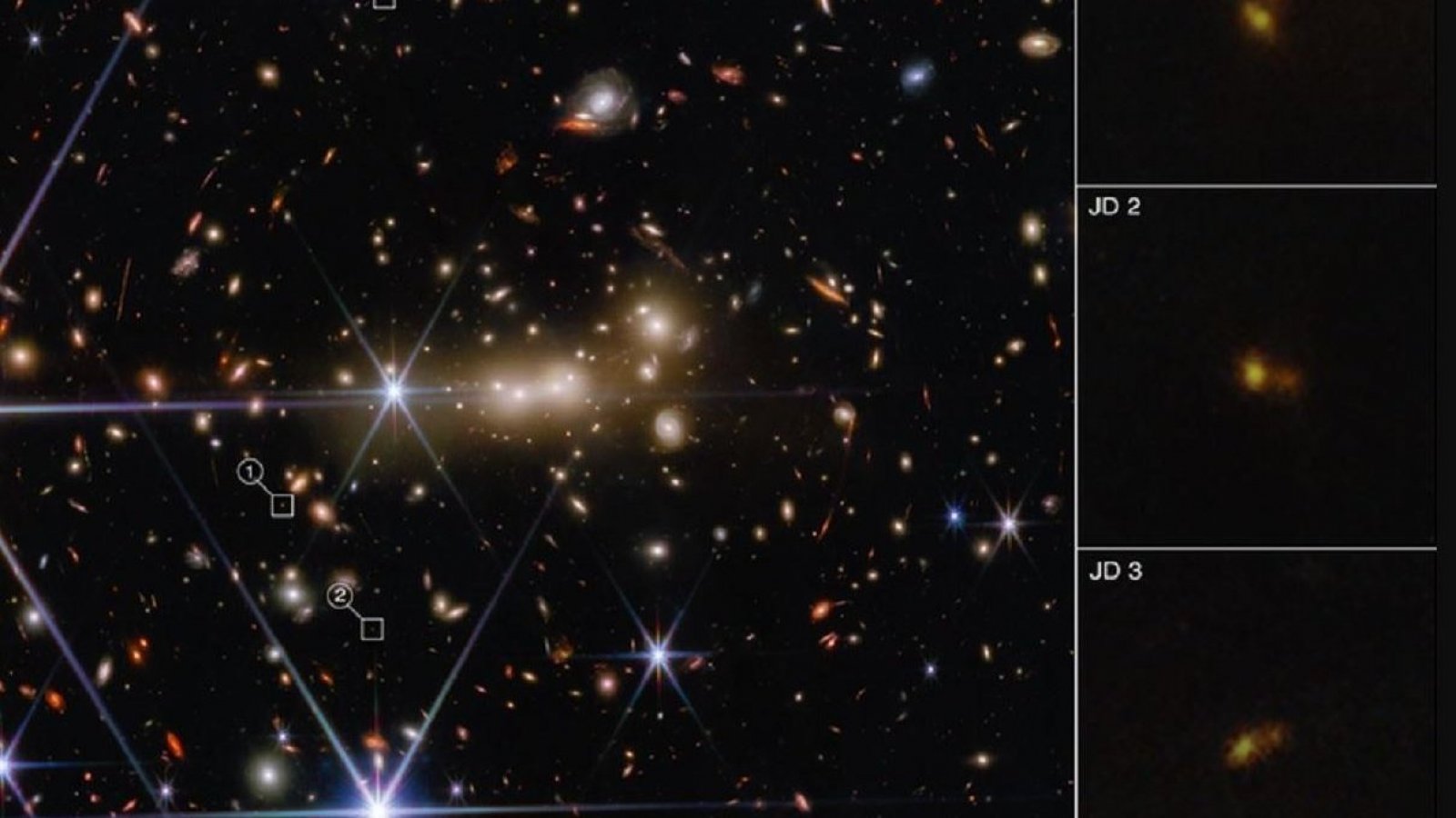 Telescopio James Webb. Estrella en otra galaxia.