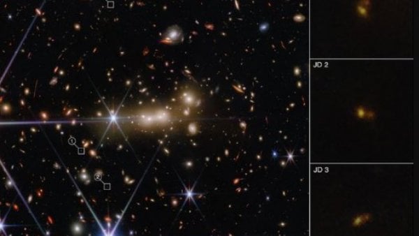 Telescopio James Webb. Estrella en otra galaxia.