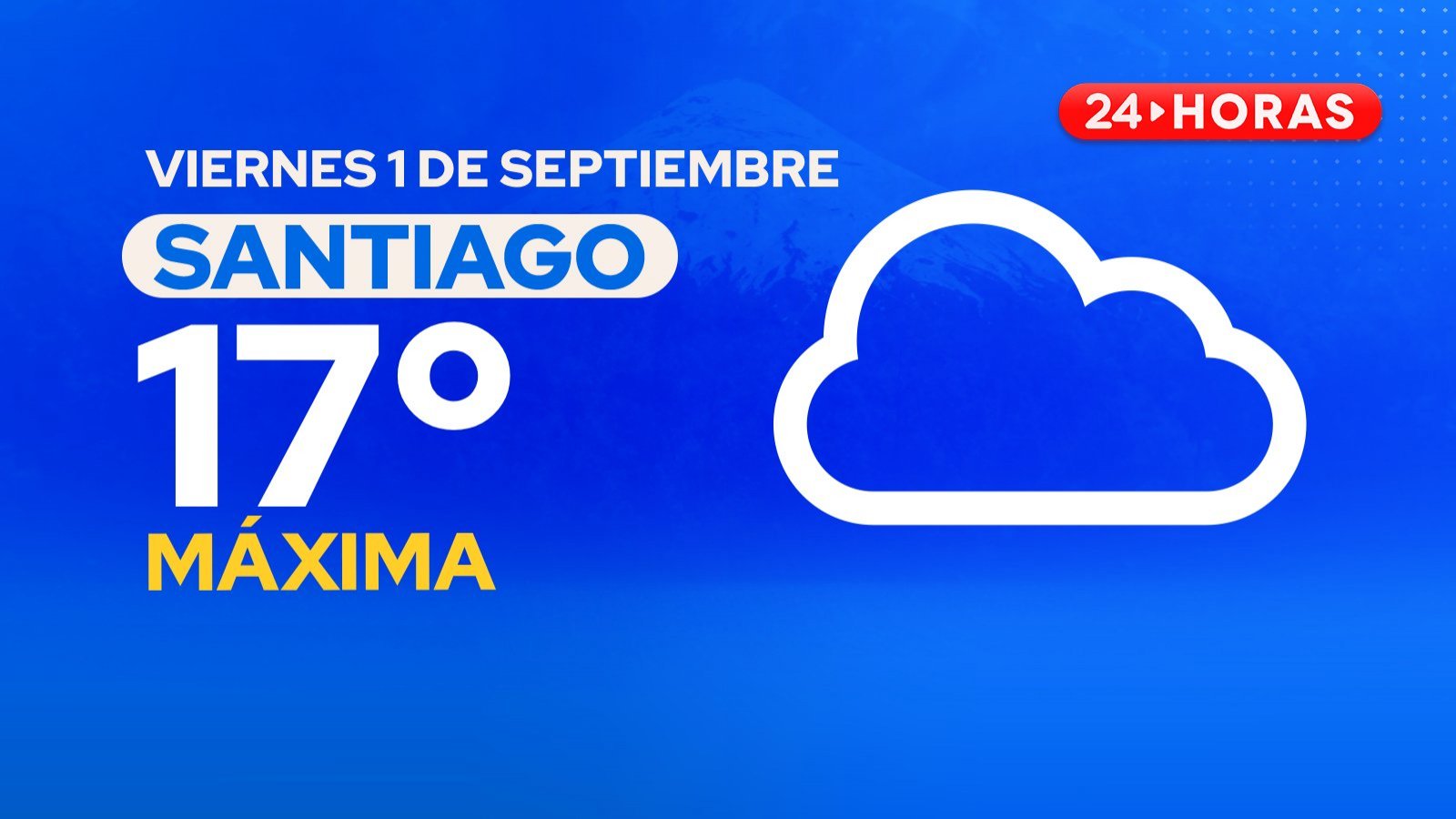 El tiempo en Santiago: viernes 1 de septiembre 2023