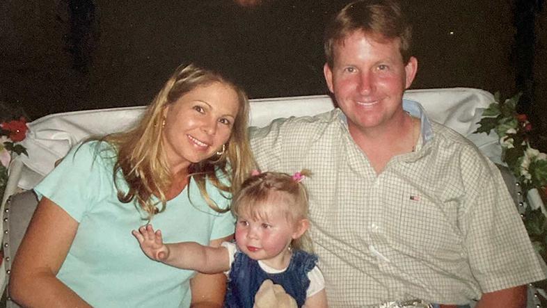 Scott, Tracey y Hailey cuando era pequeña