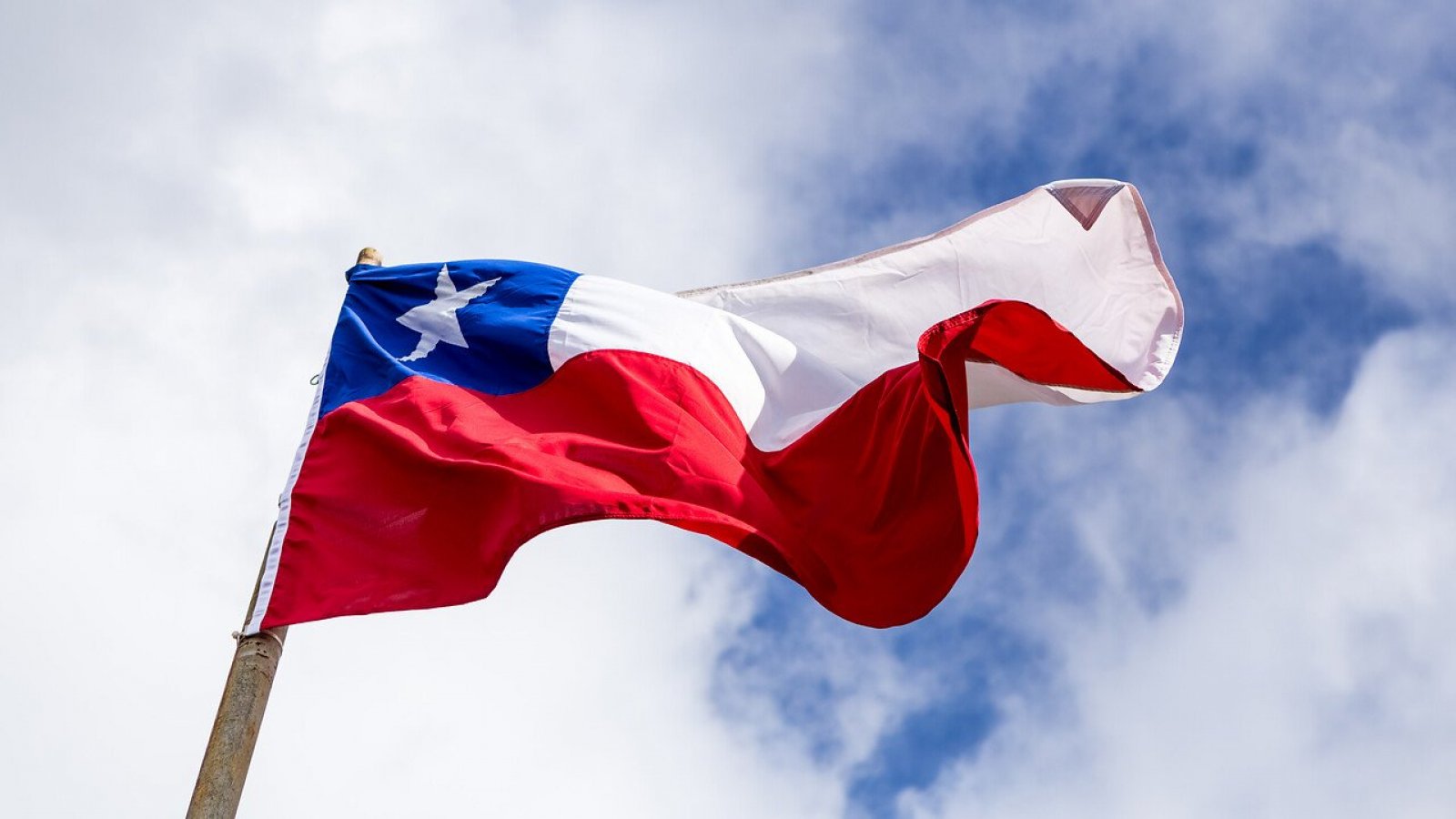 Bandera de Chile. Fiestas Patrias 2023.