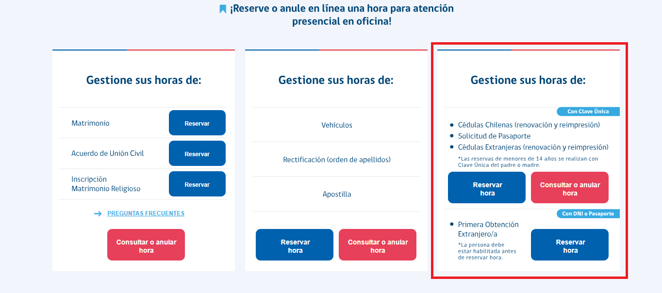 Registro Civil.