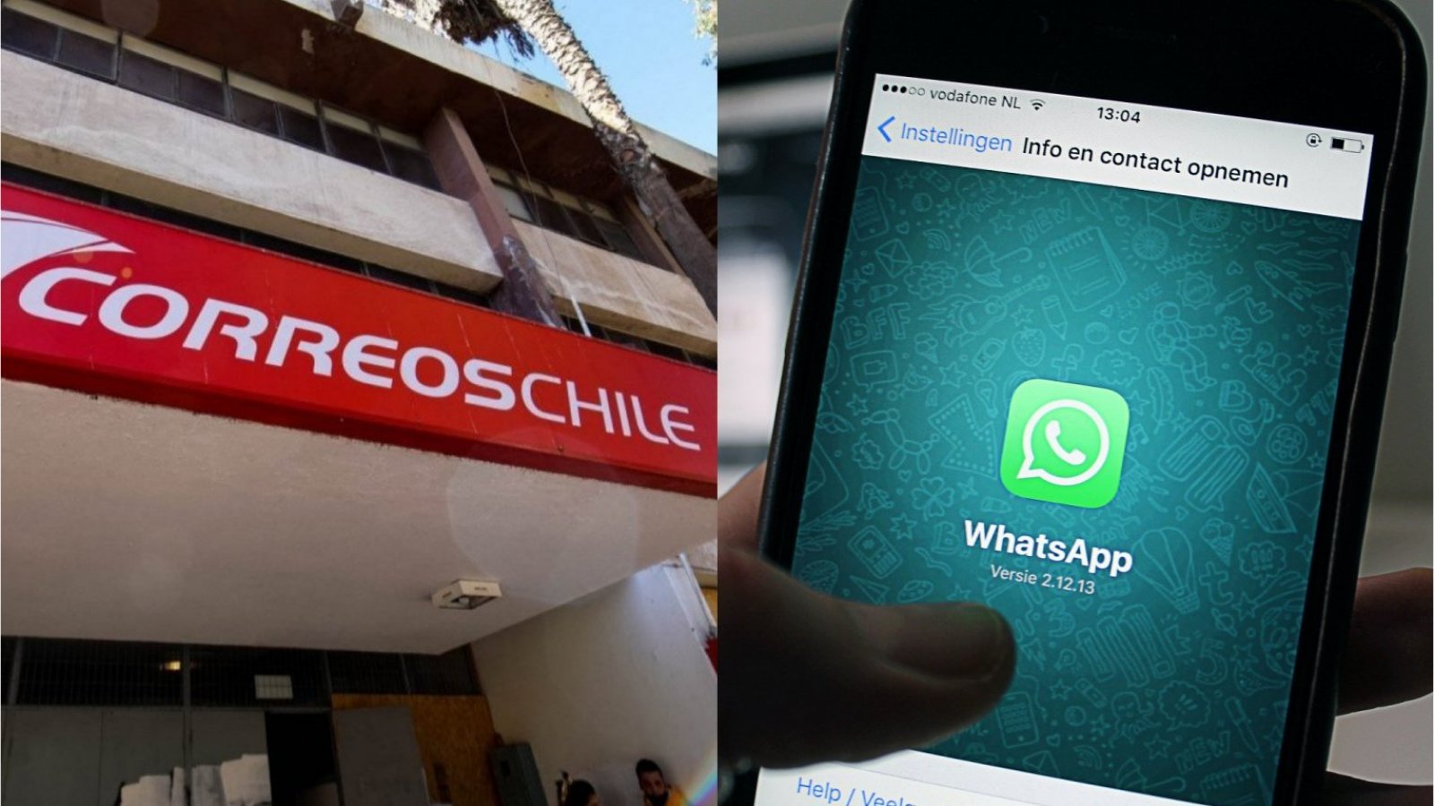 Correos de Chile. Whatsapp.