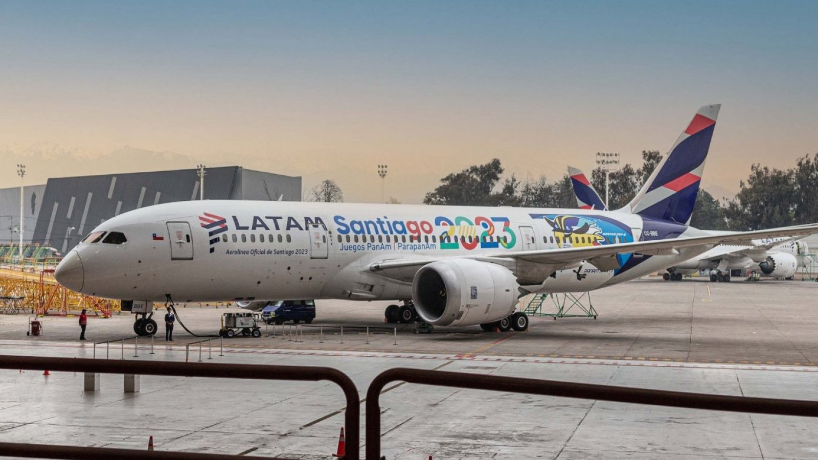 LATAM. Avión Panamericanos. Santiago 2023.