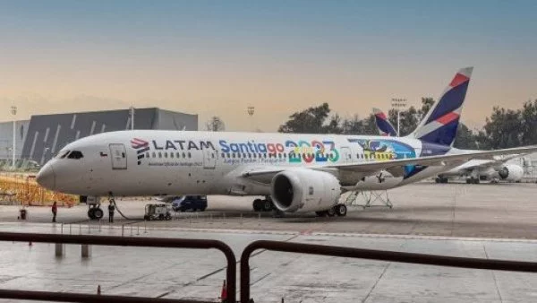 LATAM. Avión Panamericanos. Santiago 2023.