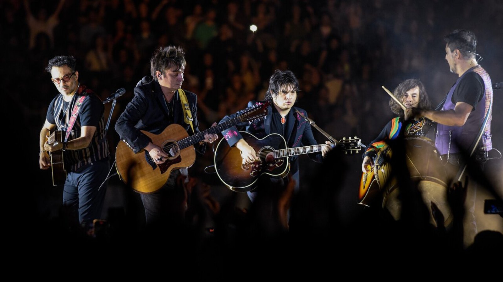 Los Bunkers en concierto.