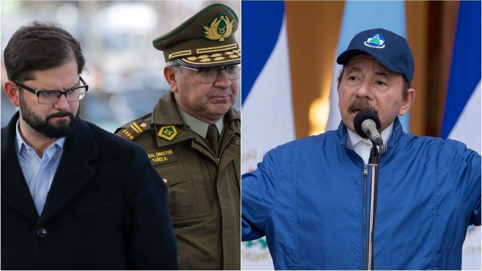 Presidente Boric responde a Daniel Ortega por Carabineros