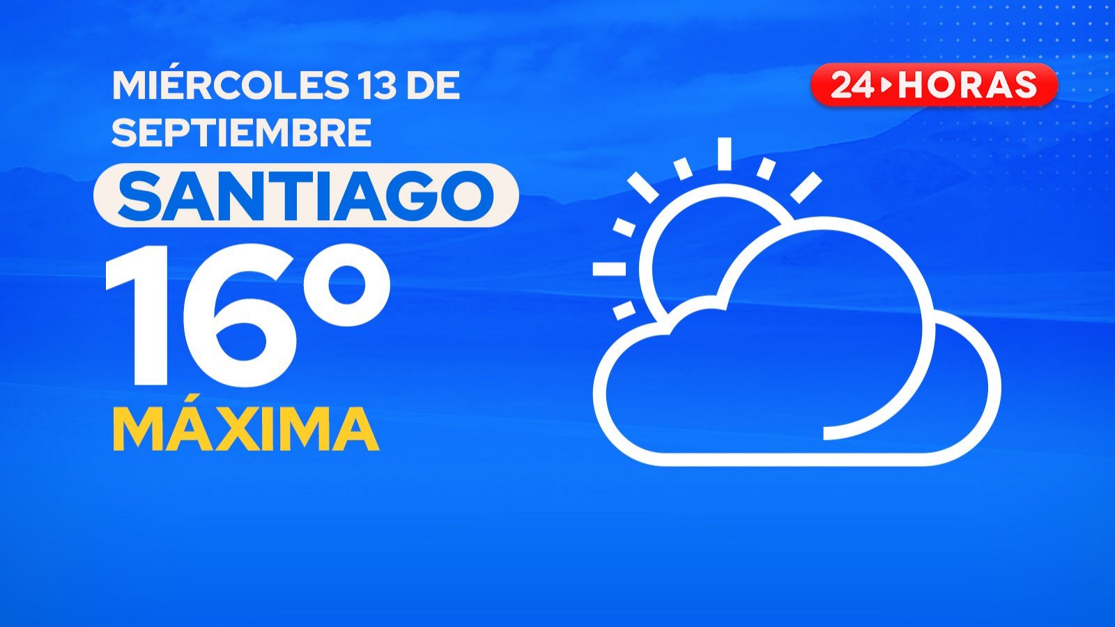 El tiempo en Santiago: miércoles 13 de septiembre 2023
