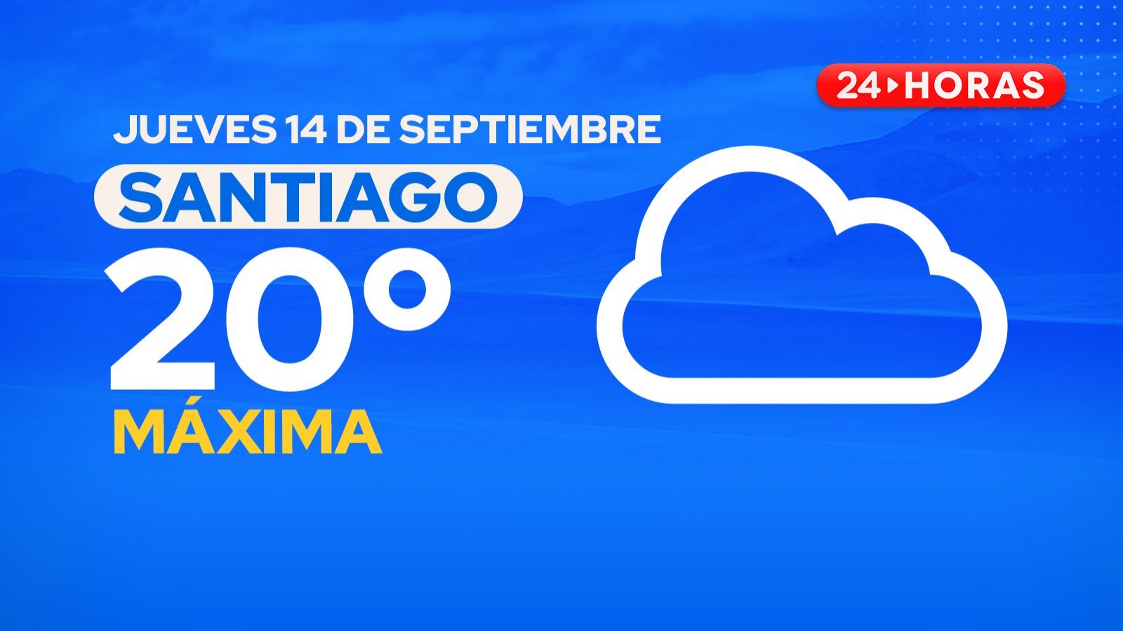 El tiempo en Santiago: jueves 14 de septiembre 2023