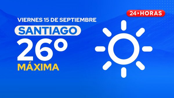 El tiempo en Santiago: viernes 15 de septiembre 2023