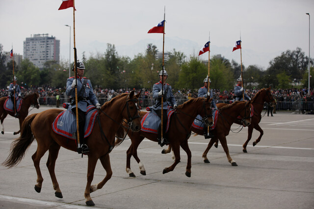 Personal del Ejército en la Parada Militar