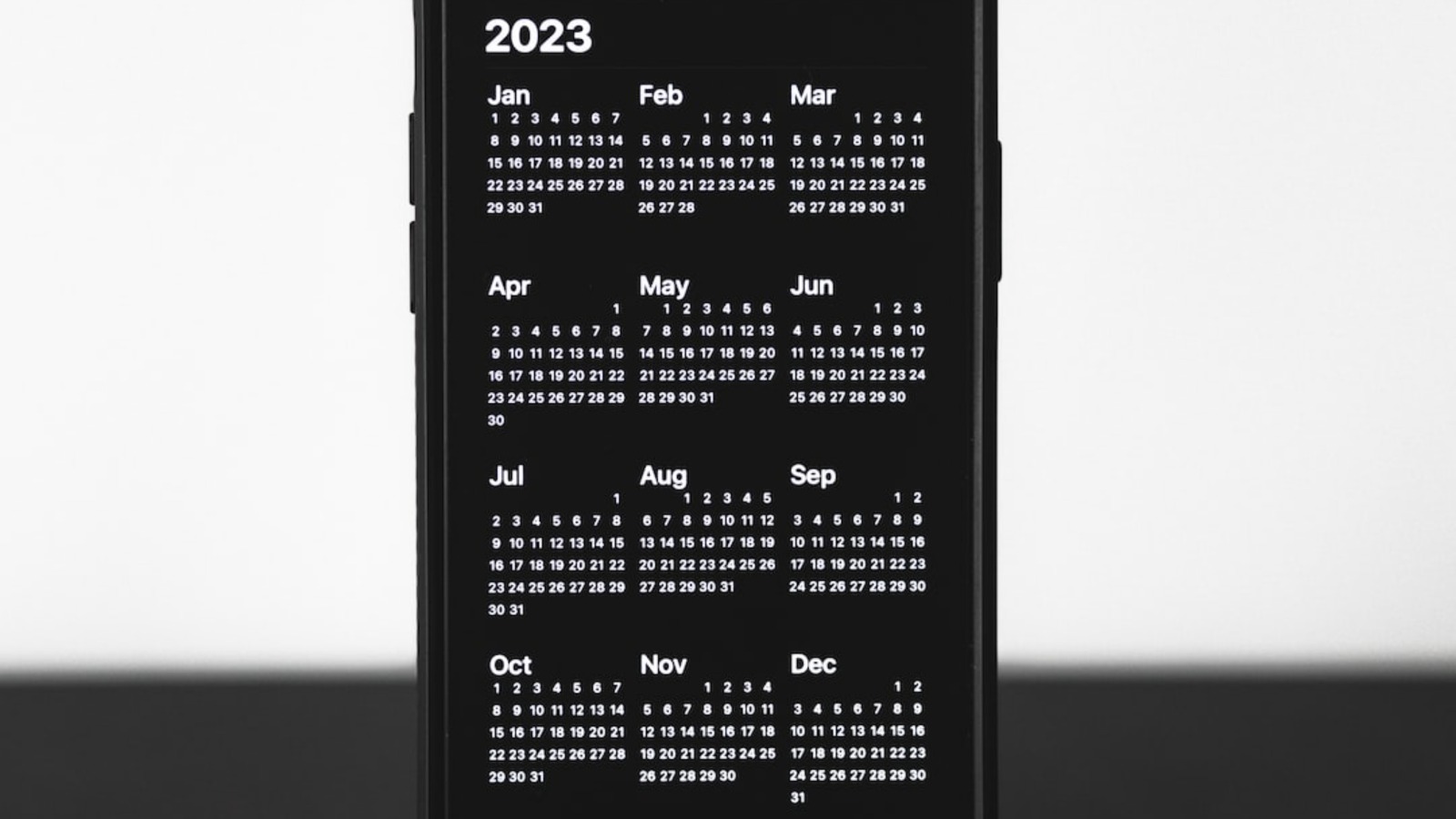 Calendario de 2023