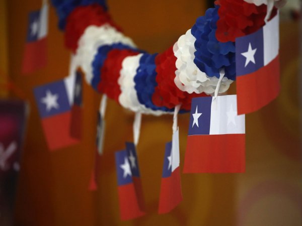 Banderas de Chile. Fiestas Patrias 2024.