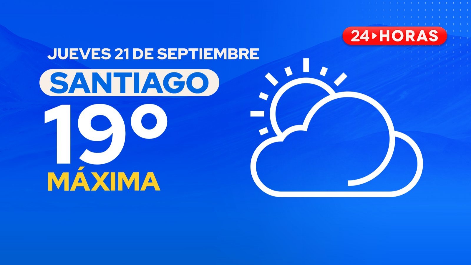 El tiempo en Santiago: jueves 21 de septiembre 2023