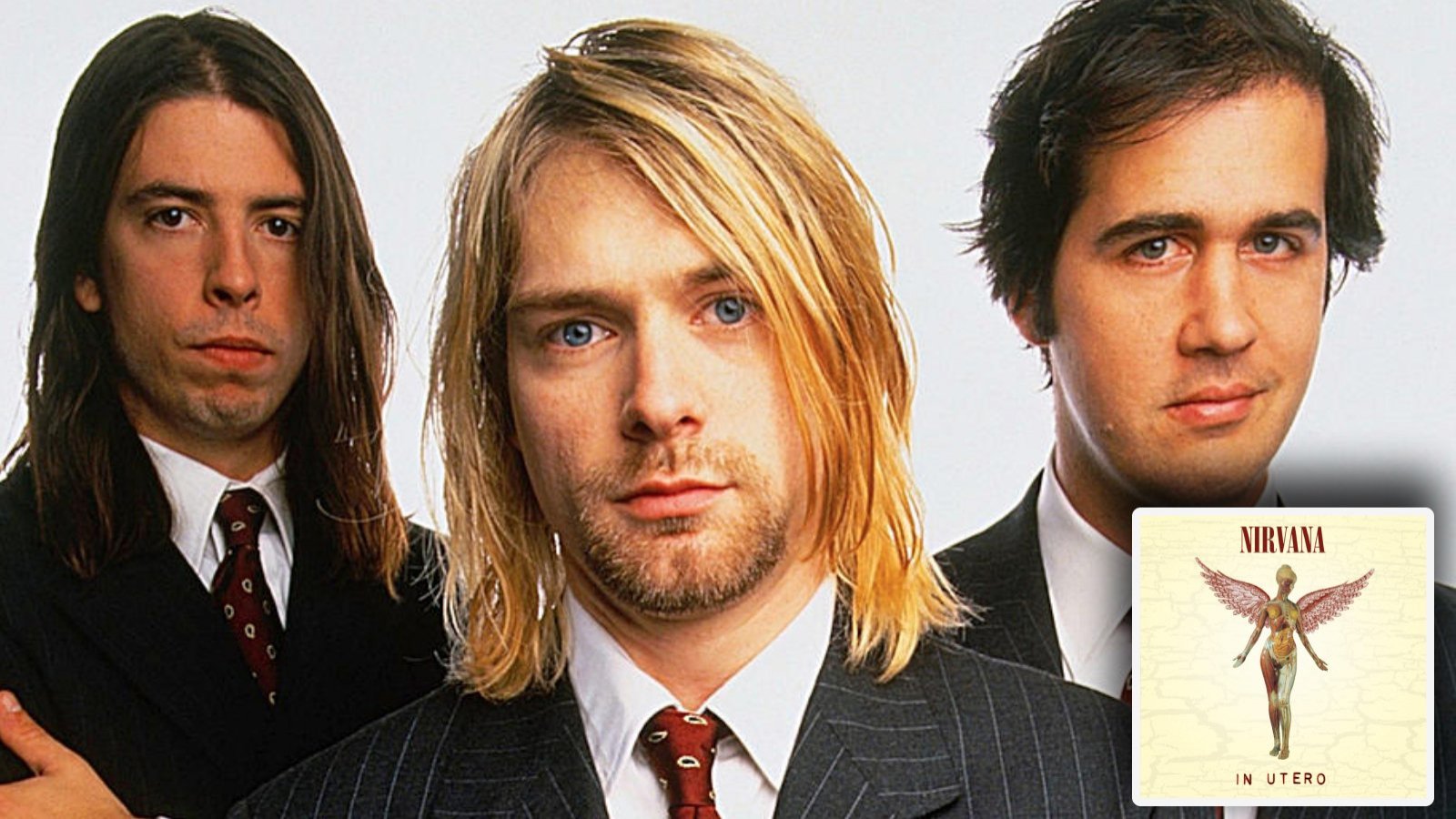 Nirvana y portada de disco In Utero.