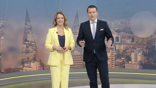 Carla Zunino y Davor Gjuranovic en 24 AM.