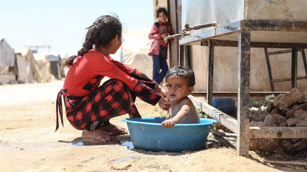 Desplazados en Siria