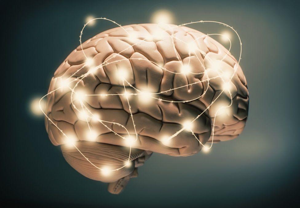 Cerebro con luces