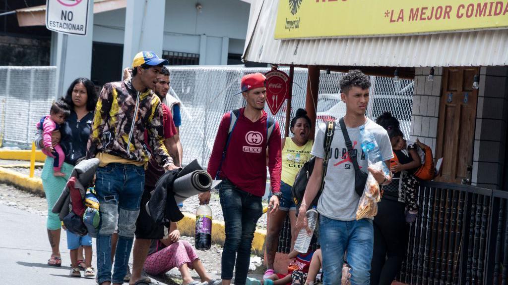 Migrantes en Paso Canoas