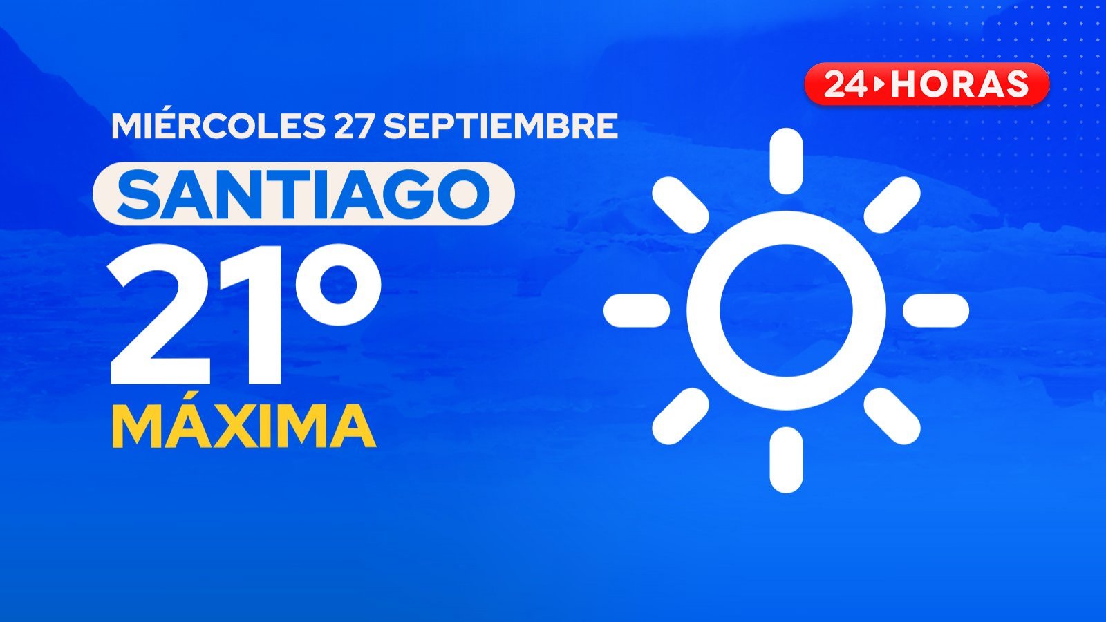 El tiempo en Santiago: miércoles 27 de septiembre 2023