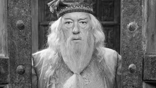 Michael Gambon como Albus Dumbledore en Harry Potter.