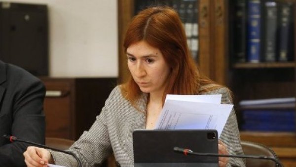 Diputada Catalina Pérez durante la Comision de Constitución