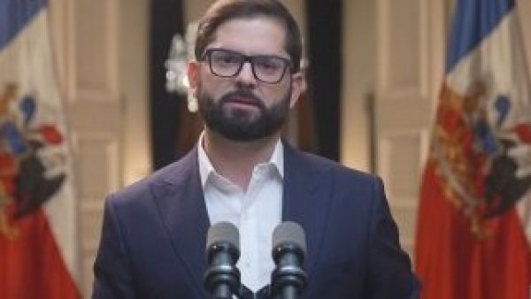 Presidente Gabriel Boric en cadena nacional por Ley de Presupuesto 2024