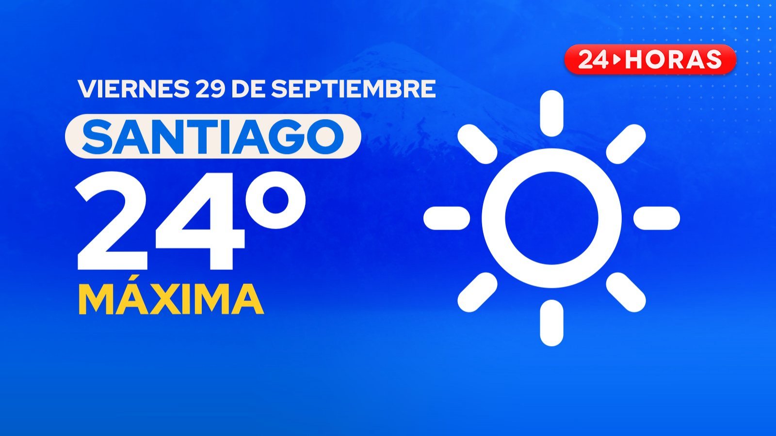 El tiempo en Santiago: viernes 29 de septiembre 2023