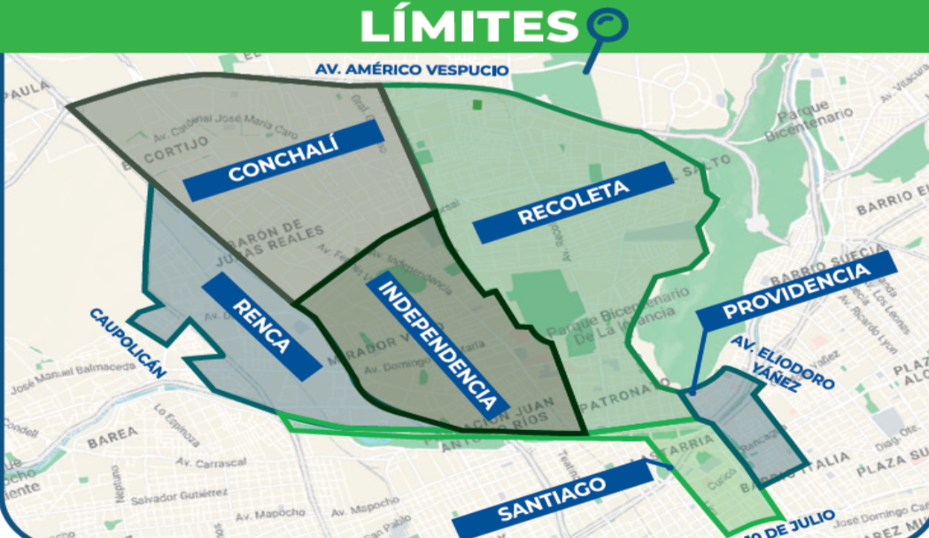 Mapa corte de agua en Santiago