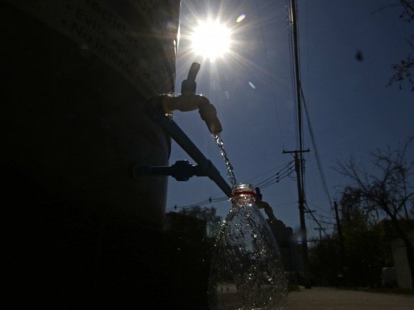 El megacorte de agua afectará a seis comunas de Santiago