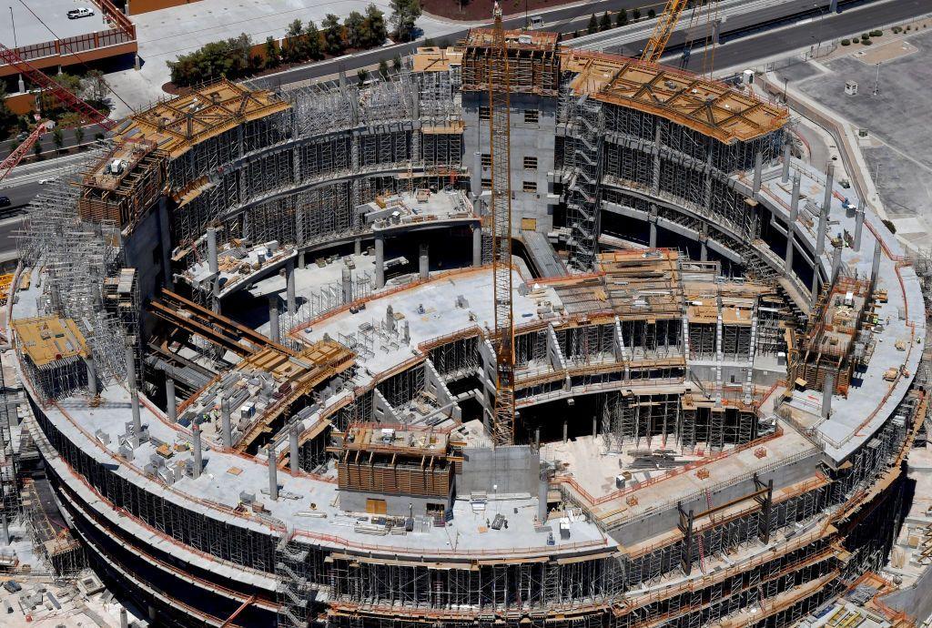 Sphere Las Vegas en construcción