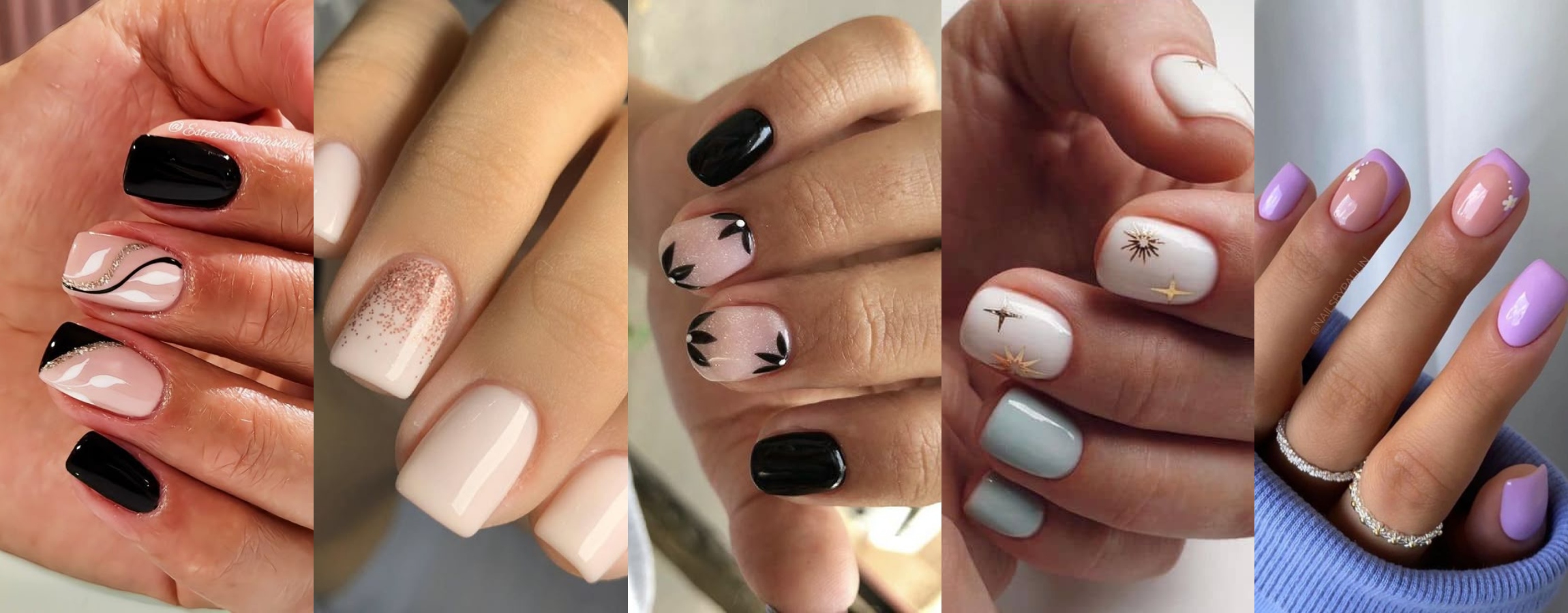 Uñas permanentes cortas