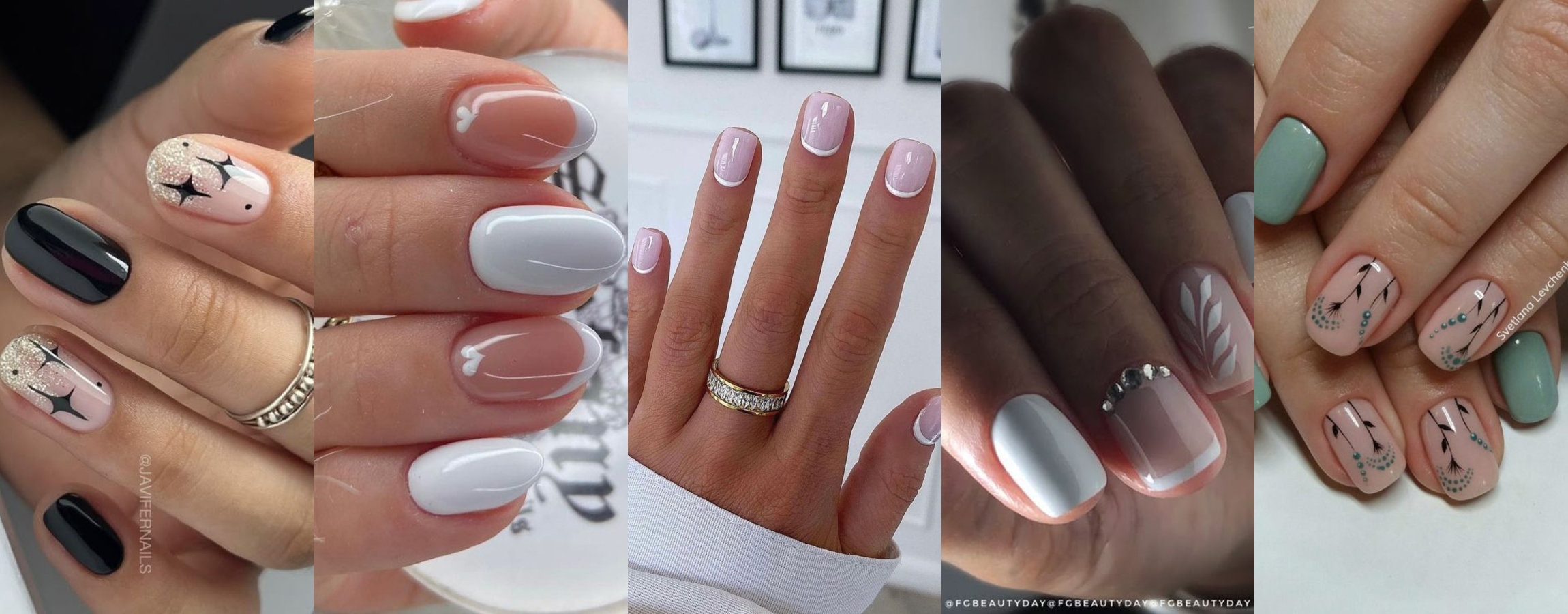 Diseños de uñas permanentes cortas