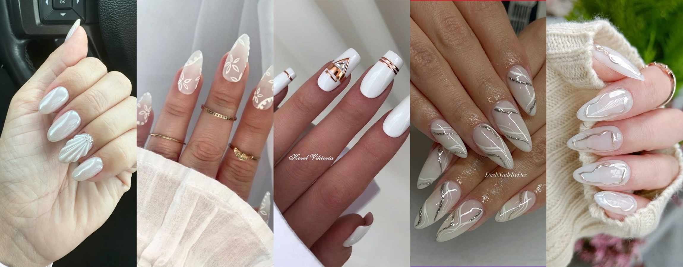 Diseños de uñas blancas