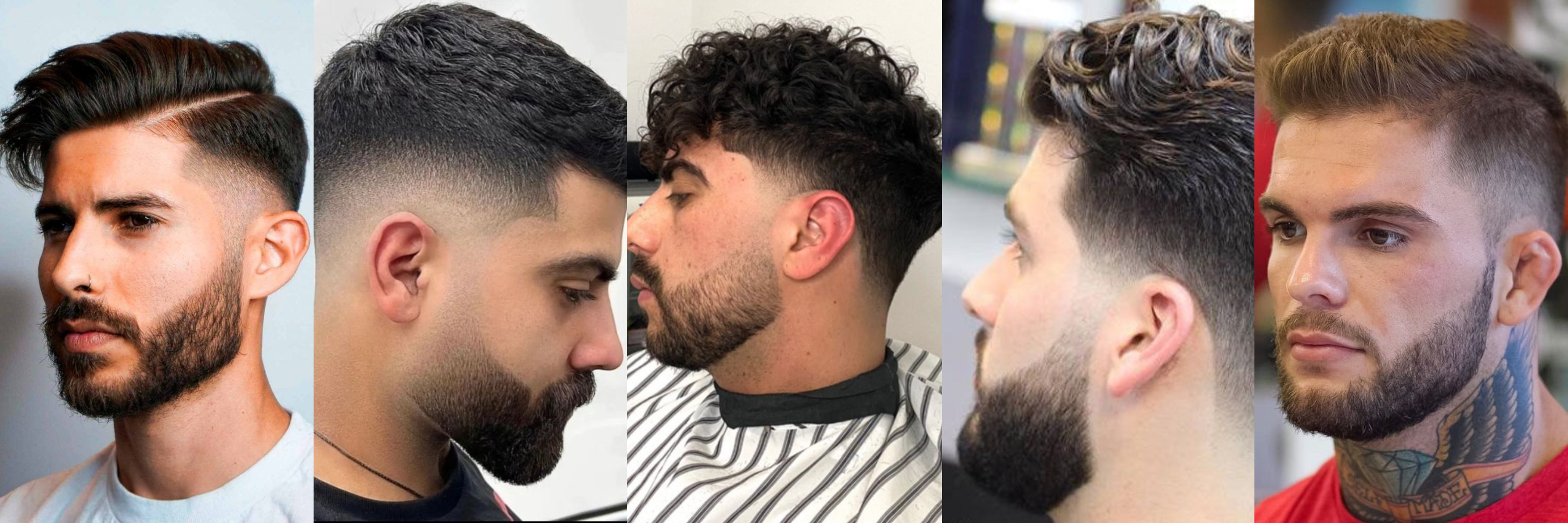 Taper fade con barba