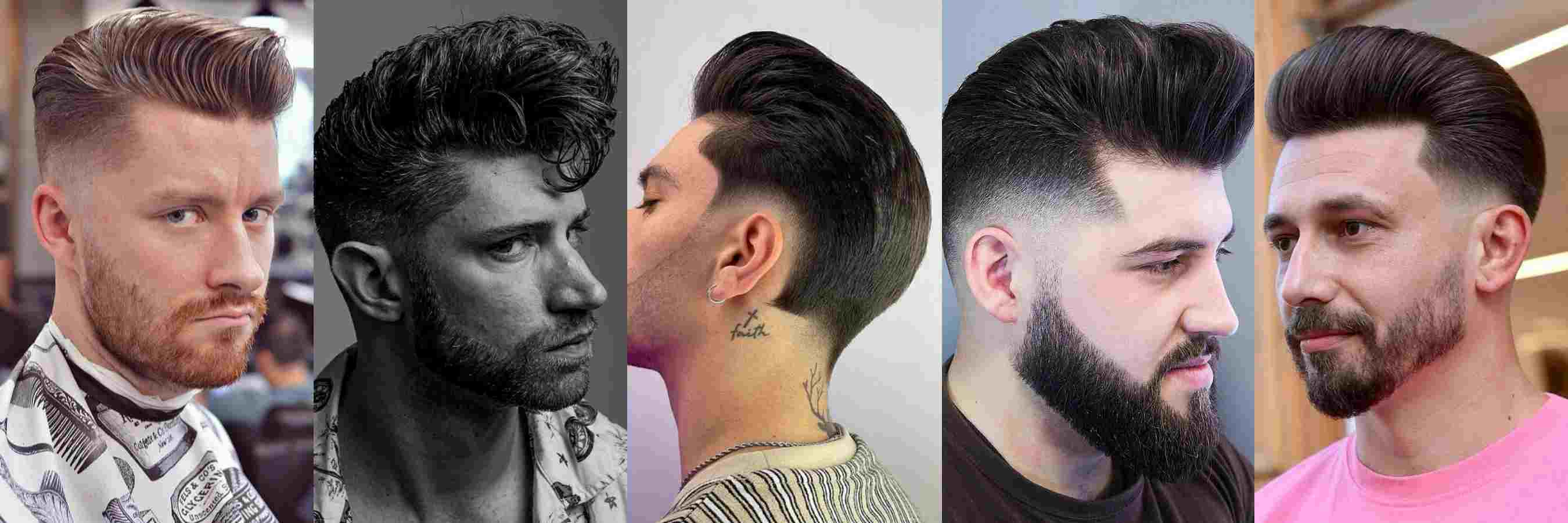 Taper fade y pompadour