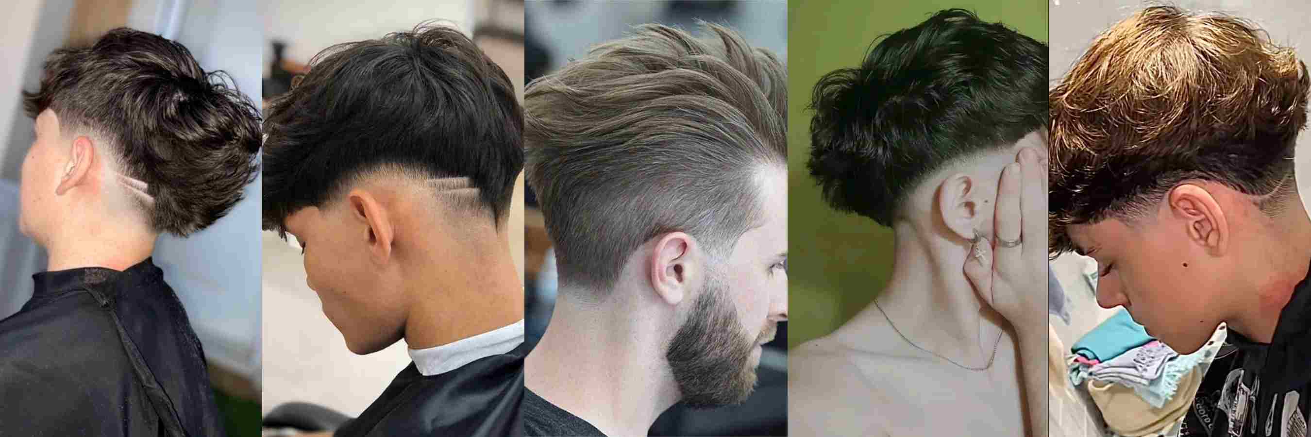 Corte cola de pato con taper fade
