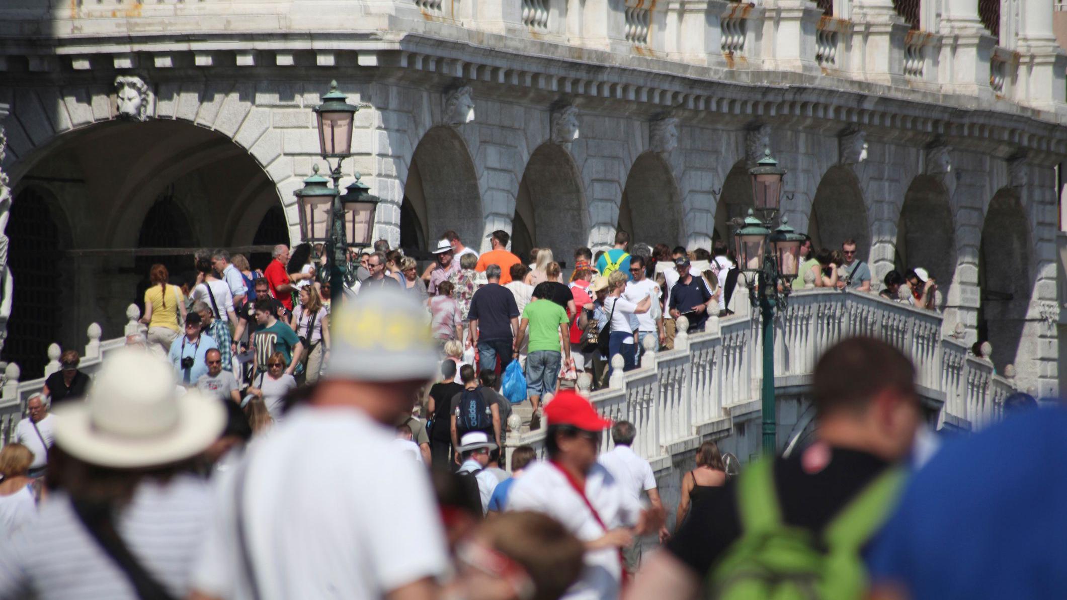 Turistas en Venecia