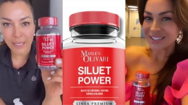 Marlen Olivari promocionando quemador de grasa Siluet Power a menores de edad