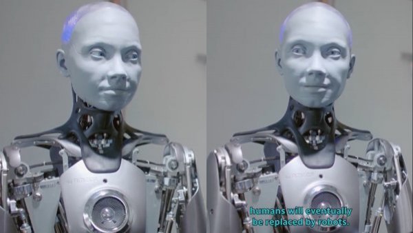 Robot y su oscura respuesta. Inteligencia Artificial.